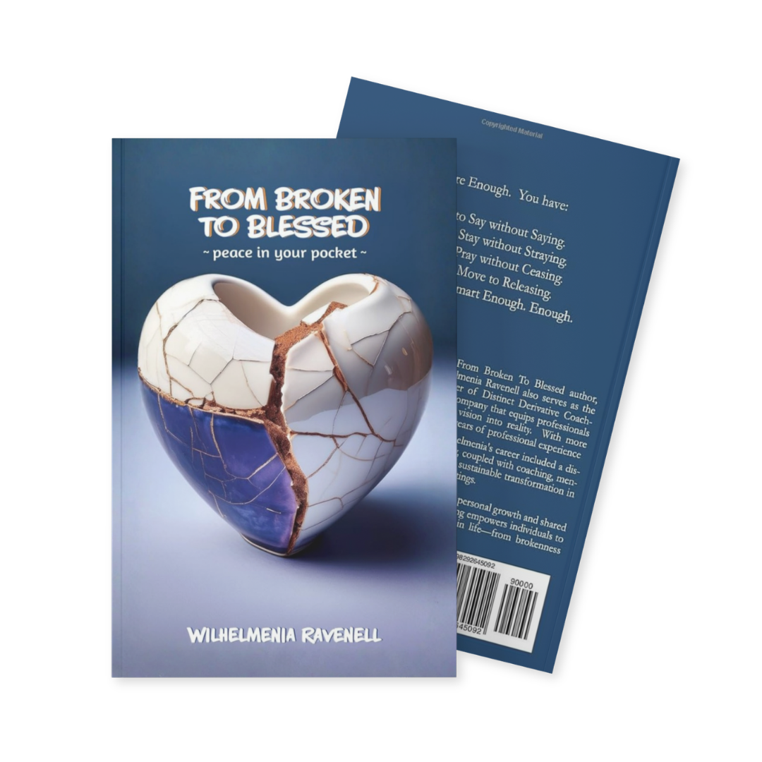 Front and Back Book Covers - From Broken to Blessed
